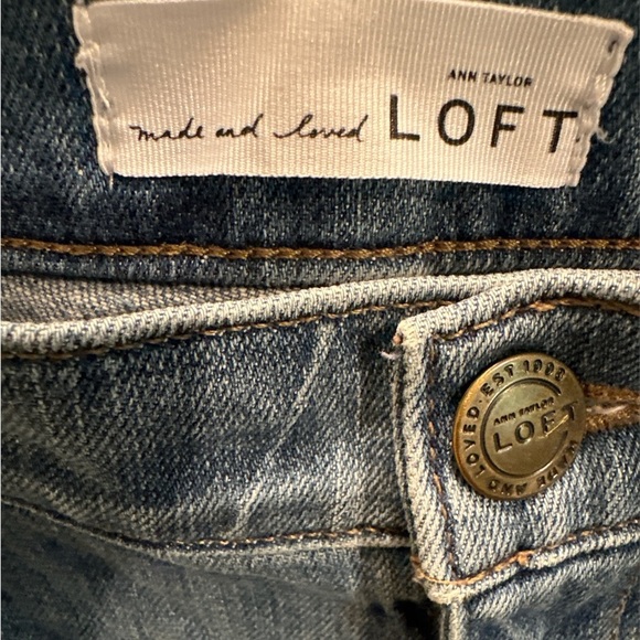 Ann Taylor Loft Skinny‎ Relaxed Blue Sz 6/28 Excellent - Picture 3 of 4